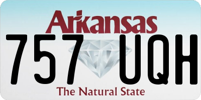 AR license plate 757UQH