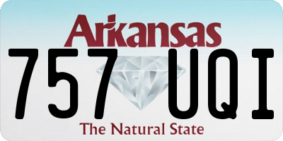 AR license plate 757UQI