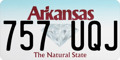 AR license plate 757UQJ
