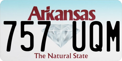 AR license plate 757UQM