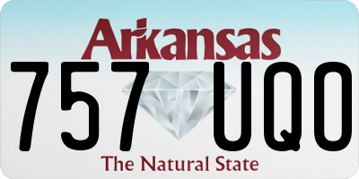 AR license plate 757UQO
