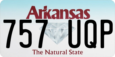 AR license plate 757UQP