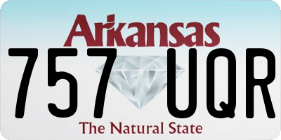 AR license plate 757UQR