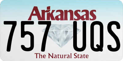 AR license plate 757UQS