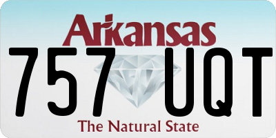 AR license plate 757UQT