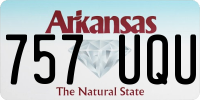 AR license plate 757UQU