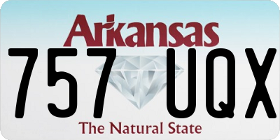 AR license plate 757UQX