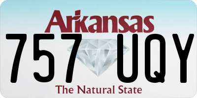AR license plate 757UQY