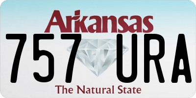 AR license plate 757URA