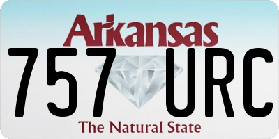 AR license plate 757URC