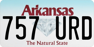 AR license plate 757URD