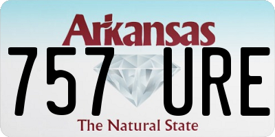 AR license plate 757URE