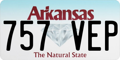 AR license plate 757VEP