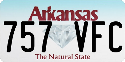 AR license plate 757VFC