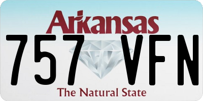 AR license plate 757VFN