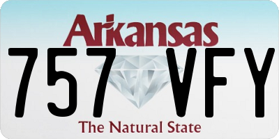AR license plate 757VFY