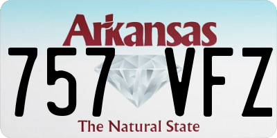 AR license plate 757VFZ