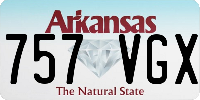 AR license plate 757VGX
