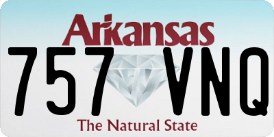 AR license plate 757VNQ