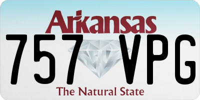 AR license plate 757VPG