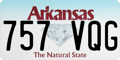 AR license plate 757VQG