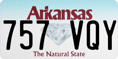 AR license plate 757VQY