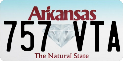 AR license plate 757VTA