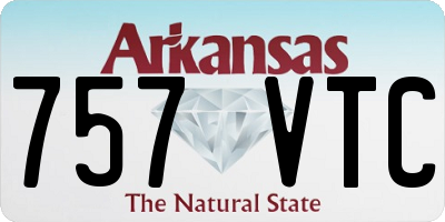 AR license plate 757VTC