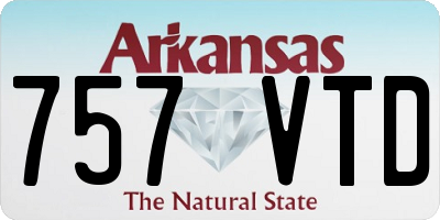 AR license plate 757VTD