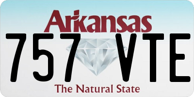 AR license plate 757VTE