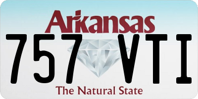 AR license plate 757VTI