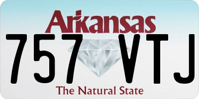 AR license plate 757VTJ