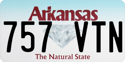 AR license plate 757VTN