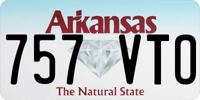 AR license plate 757VTO