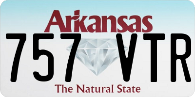 AR license plate 757VTR