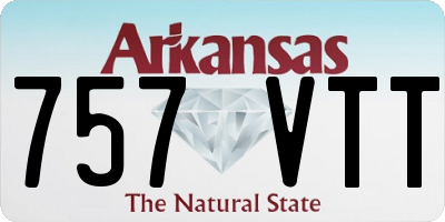 AR license plate 757VTT