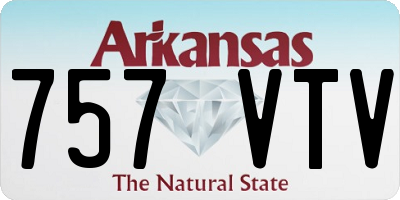 AR license plate 757VTV