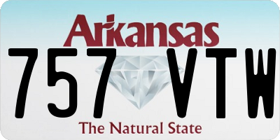 AR license plate 757VTW