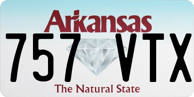 AR license plate 757VTX
