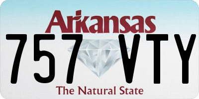 AR license plate 757VTY
