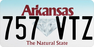 AR license plate 757VTZ