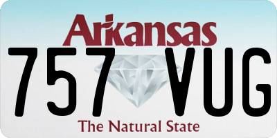 AR license plate 757VUG
