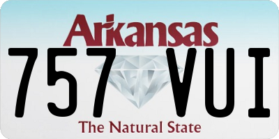 AR license plate 757VUI