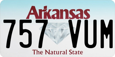 AR license plate 757VUM