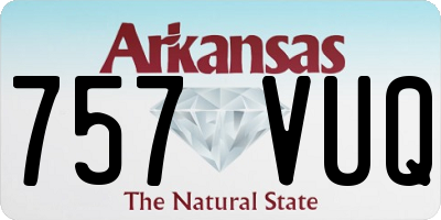AR license plate 757VUQ