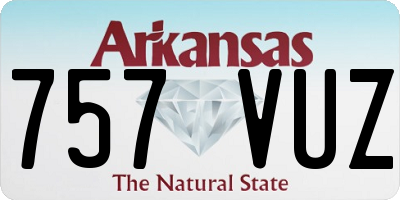 AR license plate 757VUZ