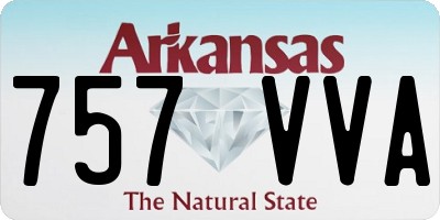 AR license plate 757VVA