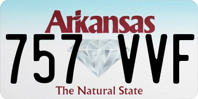 AR license plate 757VVF