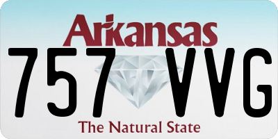 AR license plate 757VVG