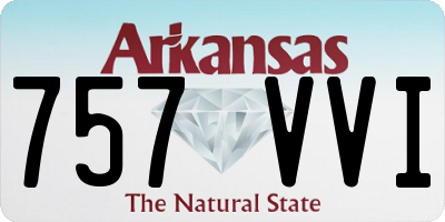 AR license plate 757VVI
